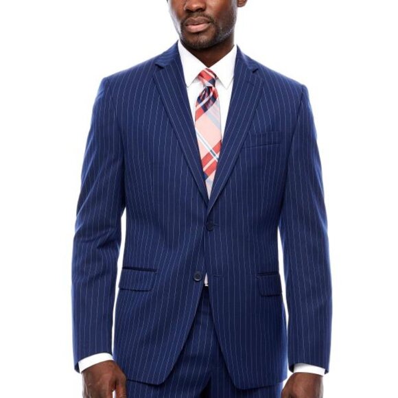 Collection by Michael Strahan Mens Striped Classic Fit Suit Jacket New With Tags - Picture 1 of 2